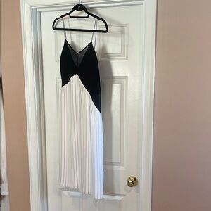NWT Victoria Beckham Black and White Asymmetrical Dress